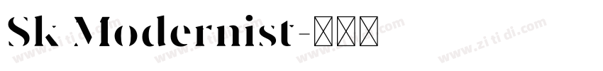 Sk Modernist字体转换